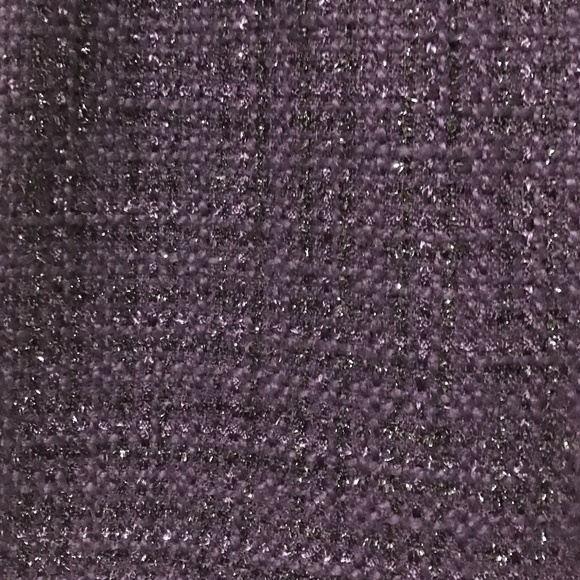 Cynthia Rowley Dark Purple & Metallic Black Skirt - Picture 6 of 6